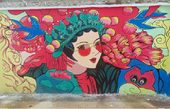 驻马店墙体彩绘-网红墙