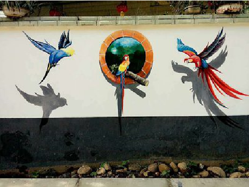 驻马店视觉错位-3D墙绘设计