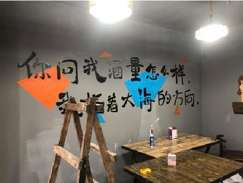 驻马店文字型墙绘