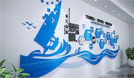 驻马店海浪主题文化墙如何设计？