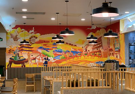 驻马店商业空间彩绘介绍。