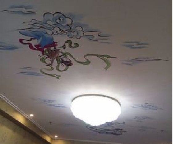 驻马店如何快速绘制天花板上的手绘墙？