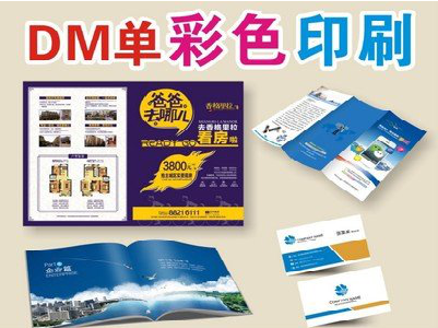 驻马店单页印刷，色彩搭配简单。